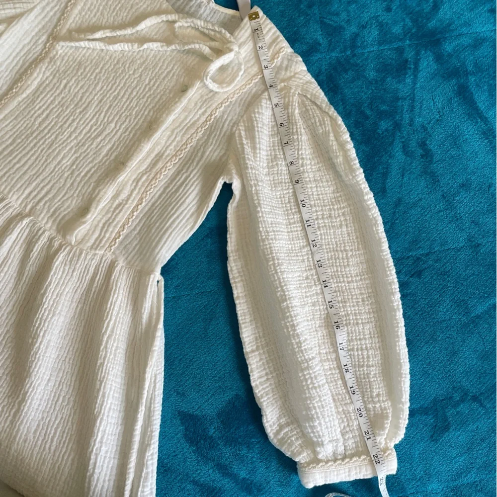 Mango Textured Cotton Dress Size 2 - Picture 10 of 12